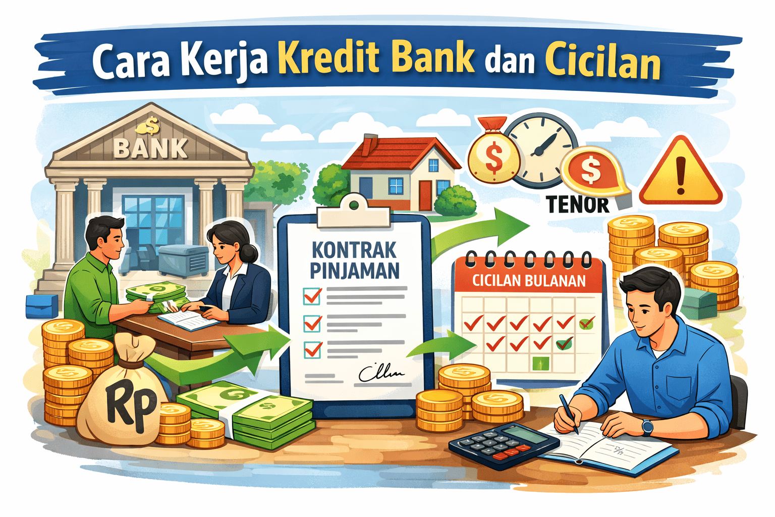cara kerja kredit bank dan cicilan