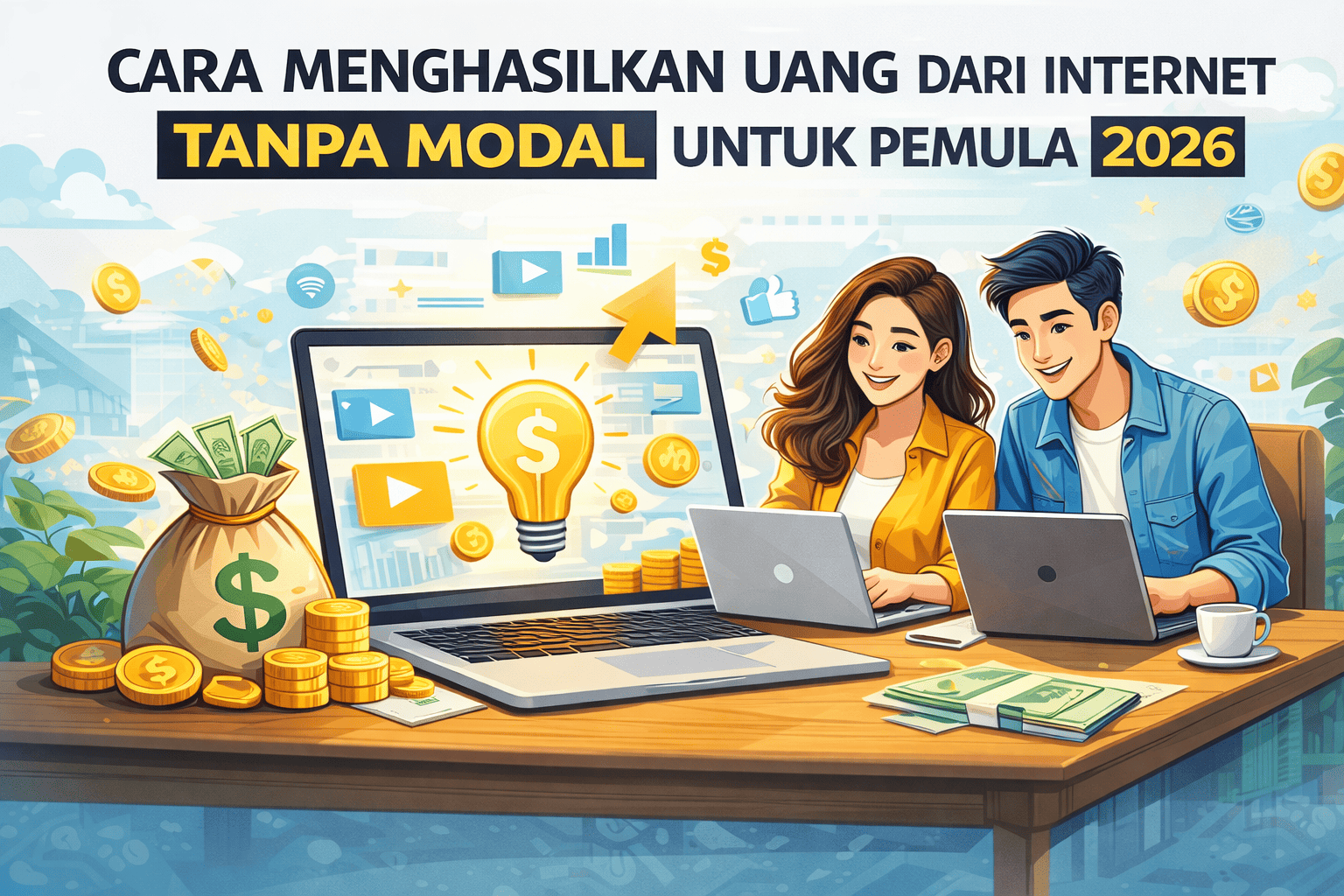 cara menghasilkan uang dari internet tanpa modal